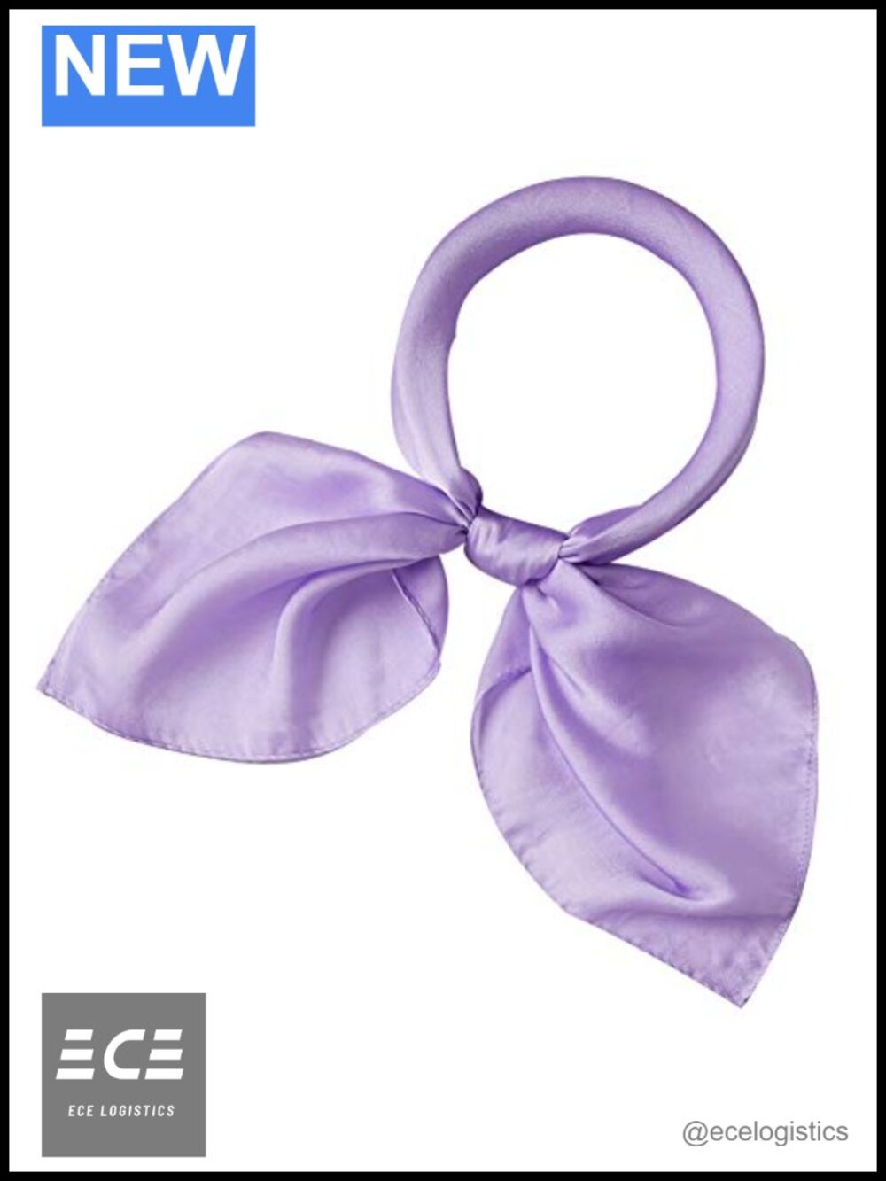 100% Silk Small Square Scarf 21x21 Hair Neck Scarf